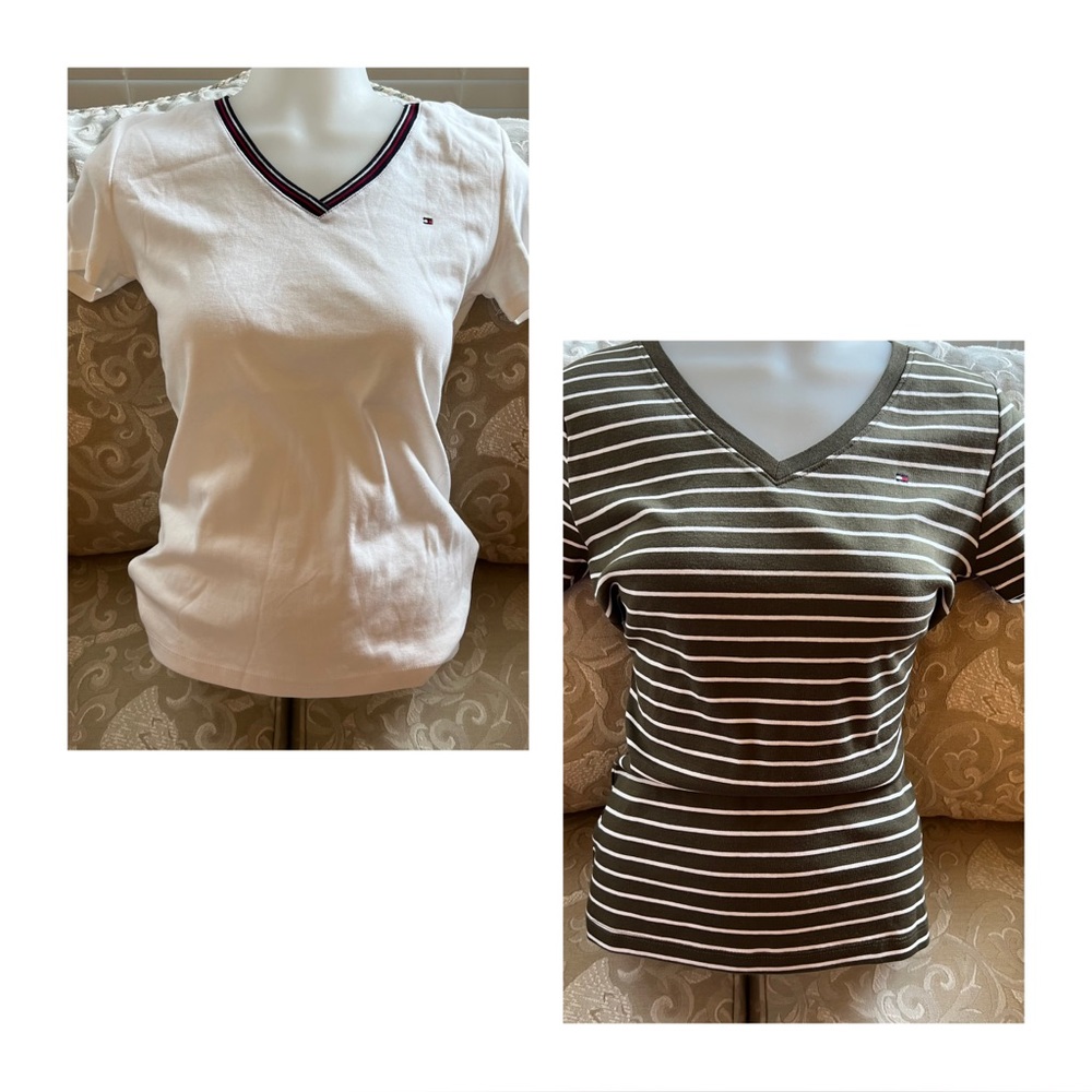 ❤️SOLD❤️ Tommy Hilfiger V Neck Shirts Bundle 2